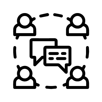 Icono de habilidades de comunicación